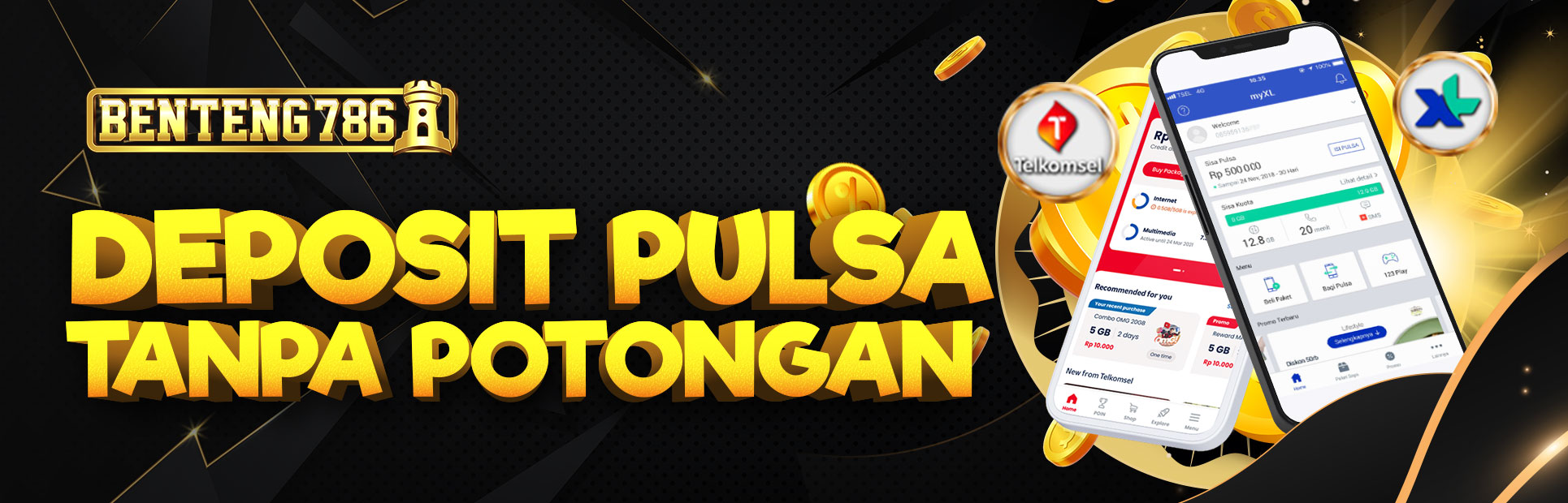 DEPOSIT PULSA TANPA POTONGAN